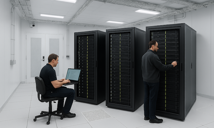 Le système de téléphonie OMNIPCX a été intégré et connecté aux services internes, en cohérence avec la documentation officielle Alcatel-Lucent.