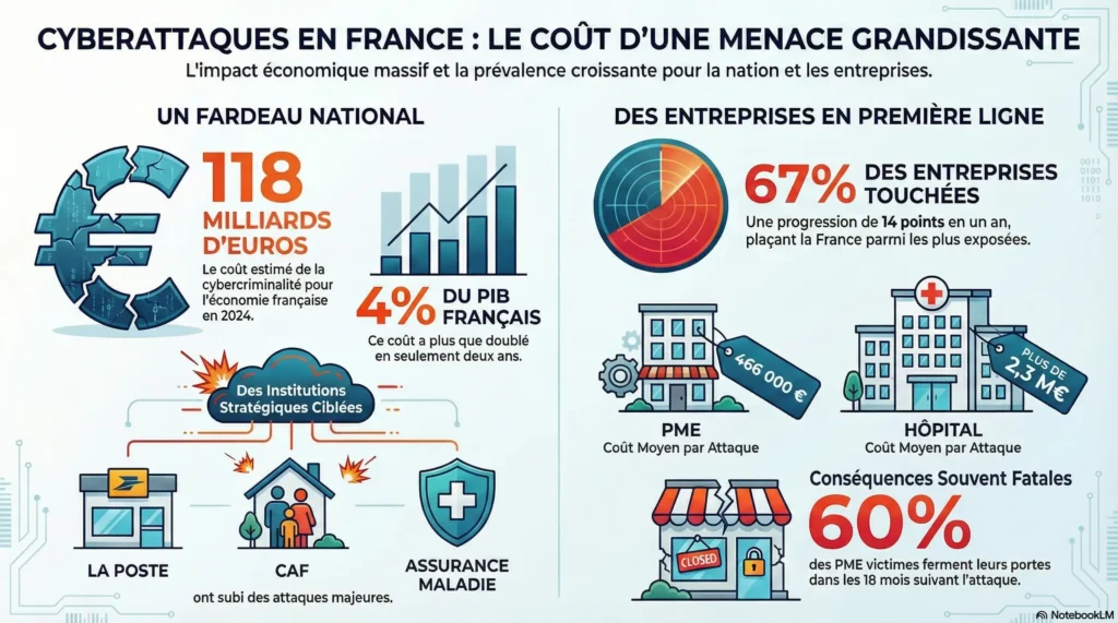 Le coût des cyber attaques en France